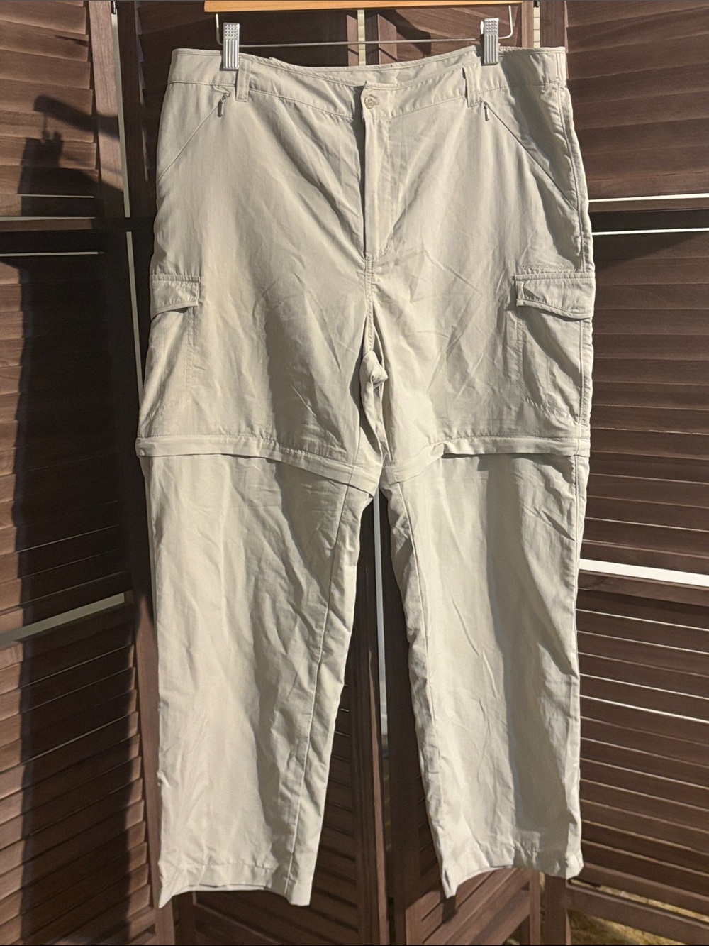 Women's Convertible Cargo Pants - Light Beige
